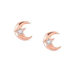 Nomination Sweetrock Rose-Gold Moon Stud Earrings