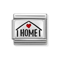 Nomination Composable Classic Link Steel Home & Heart Charm