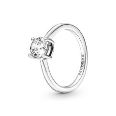 Pandora Sparkling Solitaire Sterling Silver Ring