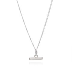 Rachel Jackson Mini Silver T-Bar Necklace