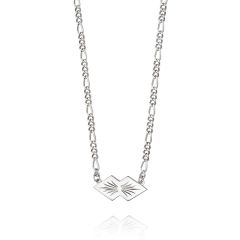 Daisy London Mini Palm Leaf Sterling Silver Necklace