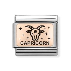 Nomination Composable Classic Capricorn Steel & 9CT Rose Charm