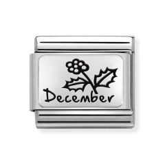 Nomination Composable Classic December Flowers Steel Charm