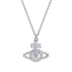 Vivienne Westwood Valentina Orb Silver-Tone Pendant Necklace