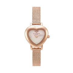 Olivia Burton Meant to Bee Heart-Shaped Rose-Gold 22MM Watch