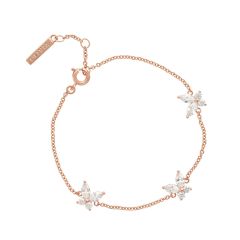 Olivia Burton Marquise Butterfly Rose-Gold Bracelet