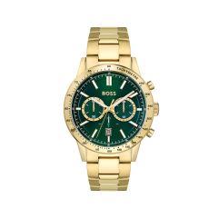 BOSS Watches Allure Gold & Green 44MM Men's Chronograph Watch