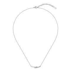 BOSS Jewellery Saya Silver Sparkle Chain Necklace