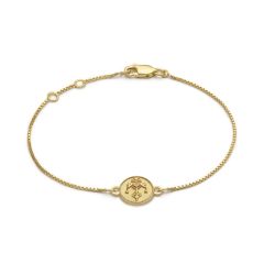 Rachel Jackson Zodiac Libra Gold Coin Bracelet