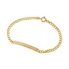 Michael Kors Precious Pav&eacute; Gold-Plated Curb Link Bracelet