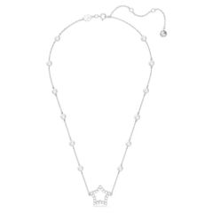 Swarovski Stella Rhodium-Plated Pearl & Star Necklace