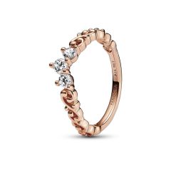Pandora Regal Swirl Tiara Rose-Gold Plated Ring