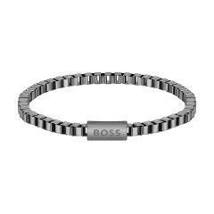 BOSS Jewellery Steer Grey Steel Men's Chain Bracelet