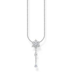 Thomas Sabo Snowflake Sterling Silver Drop Necklace