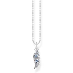 Thomas Sabo Phoenix Wing Blue & Silver Pendant Necklace