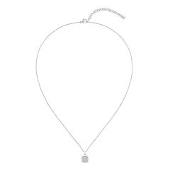 BOSS Jewellery Medallion Circle Steel Pendant Necklace