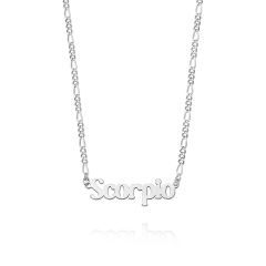 Daisy Scorpio Zodiac Sterling Silver Necklace