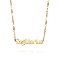 Daisy Sagittarius Zodiac 18CT Gold-Plate Necklace
