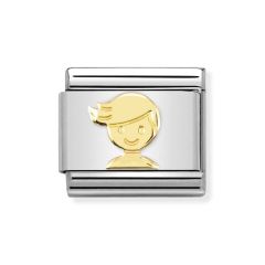 Nomination Composable Classic Steel & Gold Boy Charm