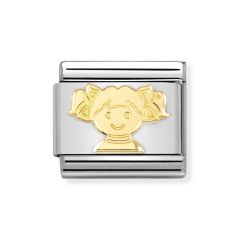 Nomination Composable Classic Steel & Gold Girl Charm