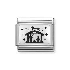 Nomination Composable Classic Nativity Silver & Steel Charm