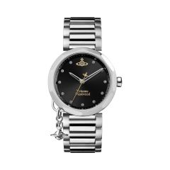 Vivienne Westwood Poplar Steel & Black Dial 31MM Women's Watch
