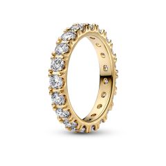 Pandora Sparkling Row 18K Gold-Plated Eternity Ring