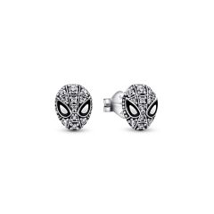 Pandora Marvel Spider-Man Silver Stud Earrings