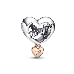 Pandora Moments Love You Daughter Heart Charm