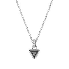 Swarovski Stilla Triangle-Cut Rhodium-Plated Pendant Necklace