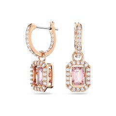 Swarovski Millenia Pink & Rose Gold-Tone Plated Drop Earrings