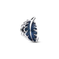 Pandora Moments Blue Curved Feather Sterling Silver Charm