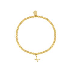 Estella Bartlett Sienna Gold-Plated Beaded Kiss Bracelet