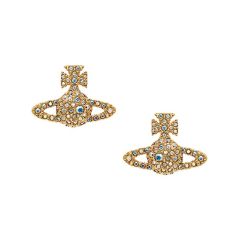 Vivienne Westwood Grace Bas-Relief Gold-Tone Stud Earrings