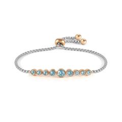 Nomination Milleluci Round Blue Crystals Bracelet