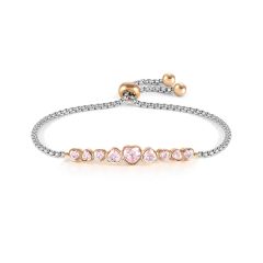 Nomination Milleluci Heart Pink Crystals Bracelet