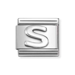 Nomination Composable Classic Sterling Silver Letter S Charm