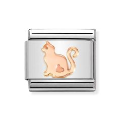 Nomination Composable Classic Rose Gold Cat Charm
