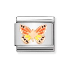 Nomination Composable Classic Rose Gold Butterly Coloured Enamel Charm