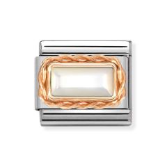 Nomination Composable Classic Rose Gold White Mother Of Pearl Charm