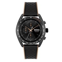 BOSS Watches Centre Court Black Steel 44MM Chronograph Watch