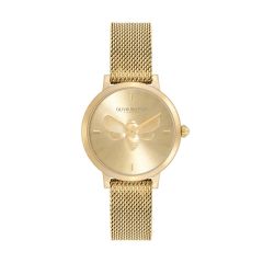 Olivia Burton Signature Bee Gold-Plated Steel 28MM Watch
