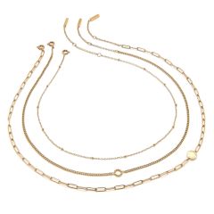 Olivia Burton Classic Illusion Gold Stacking Necklace Set