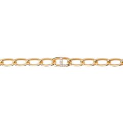 PDPAOLA Letter L Gold-Plated Chain Bracelet