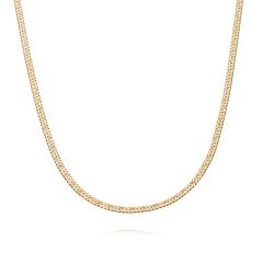 Daisy Est&eacute;e Lalonde 18CT Gold-Plate Flat Snake Chain Necklace
