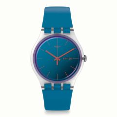Swatch Pola Blue 41MM Day & Date Watch