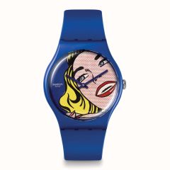 Swatch Girl By Roy Lichtenstein Blue 41MM Watch