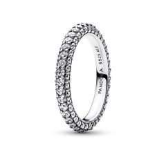 Pandora Timeless Pav&eacute; Single Row Sterling Silver Ring
