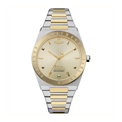 Vivienne Westwood Charterhouse Steel & Gold Dial 33MM Watch