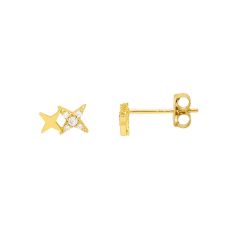 Estella Bartlett Duo Kiss Gold-Plated Stud Earrings